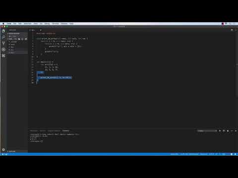 C Programming Passing A Multi Dimensional Array To A Function