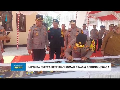 KAPOLDA SULTRA RESMIKAN RUMAH DINAS &amp; GEDUNG NEGARA