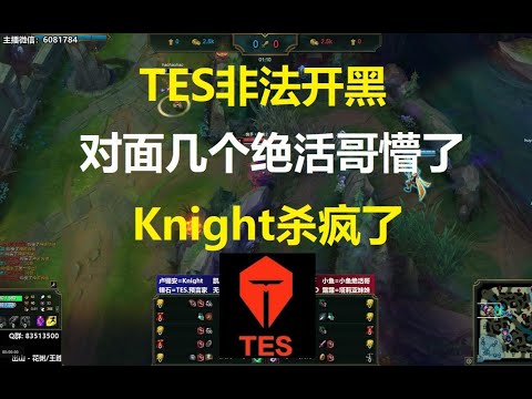 TES非法开黑，对面几个绝活哥懵了，Knight杀疯了！