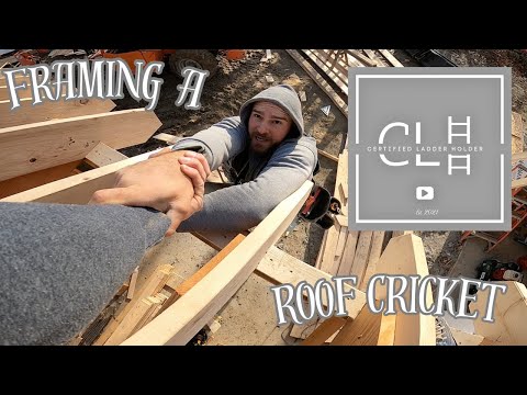 Framing a Roof Cricket/Saddle  (SPENCER FALLS!?!)