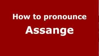 How to pronounce Assange