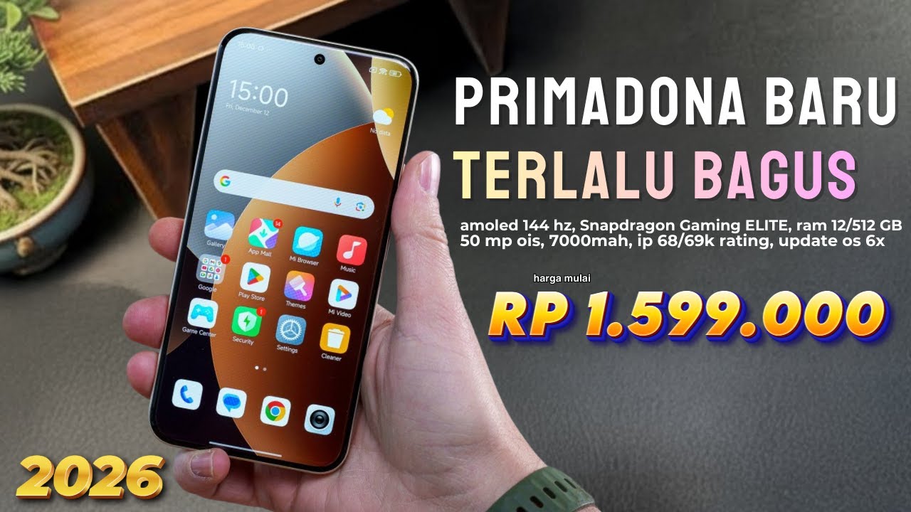 BARU RILIS AUTO LUDES‼️RAM 12/512GB, 7000mAh, LEICA CAMERA - HP TERLARIS AWAL TAHUN 2026