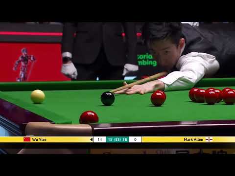 A dramatic scene . Mark Allen vs Wu Yize 2026 Snooker World Championship#snooker #funny #youtube