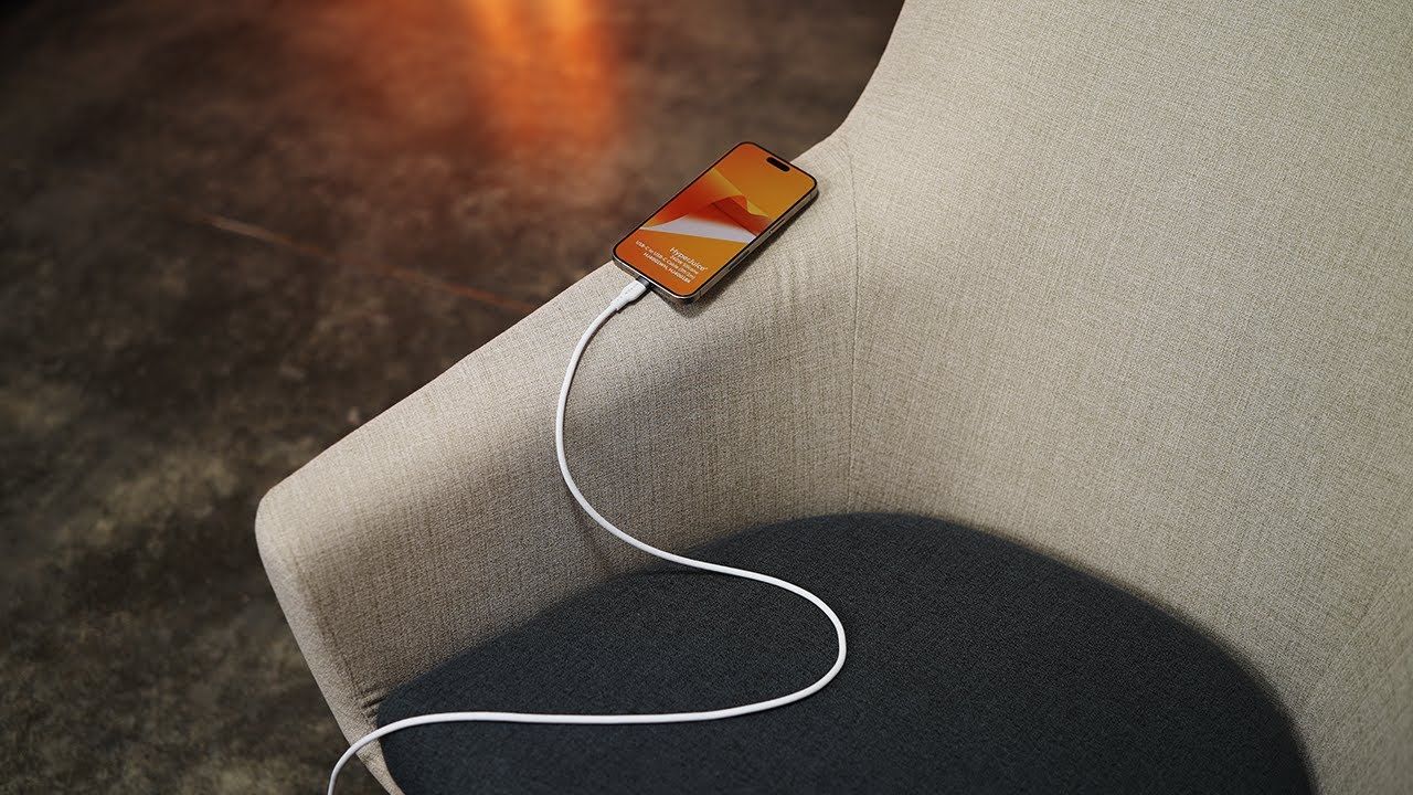 HyperJuice 240W Silicone USB-C to USB-C Cable - Durable & Tangle-Free Charging Cable for All Devices