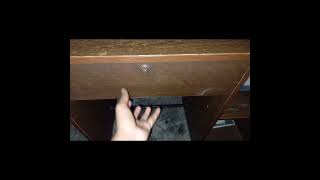 how to open a drawer lock without a key