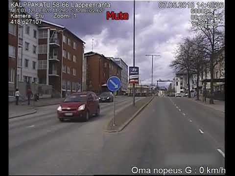 Poliisi ajaa takaa varastetulla mönkijällä ajavaa miestä Lappeenrannan keskustsassa