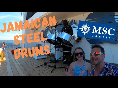 Live Jamaican Music Artist Pannist Mark Steel Drum Reggae MSC Seascape  Entertainment 2023