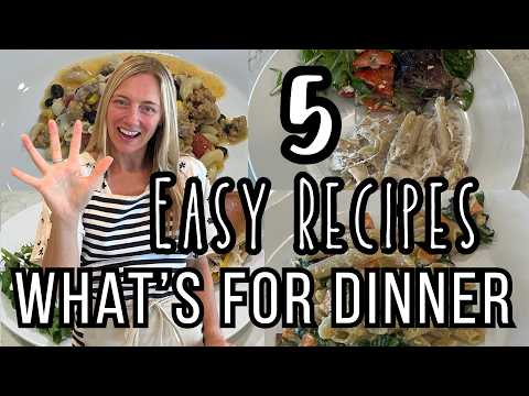 What's For Dinner? 5 Quick and Easy Recipes! | Molly Purcell | Molly Makes it Easy