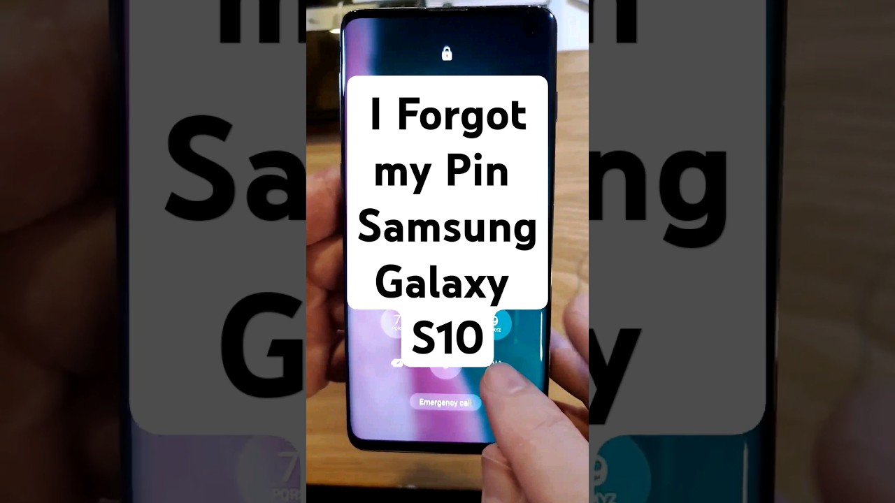 Forgot My PIN to my Samsung Galaxy S10 - This is a Difficult Reset