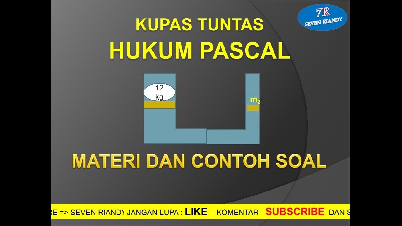 Hukum Pascal || Materi dan Contoh Soal