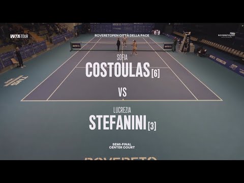 (6) Sofia Costoulas (BEL) vs  (3) Lucrezia Stefanini (ITA) - Game, Set, Match