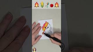 Fogueira Festa Junina Colorida #shorts #infantil #art #satisfyingcolouring #ytshorts #pascoa