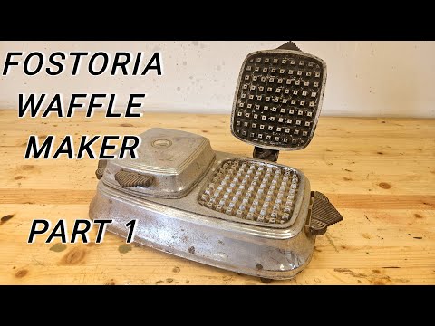 I Restored a 1940's Fostoria Waffle Maker PART 1