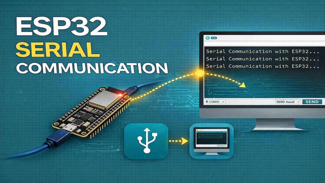 ESP32 Serial Communication Tutorial | UART Basics & Baud Rate Explained
