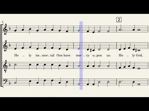 Trisagion Hymn – TENOR rehearsal track – arr Christian S. Adams