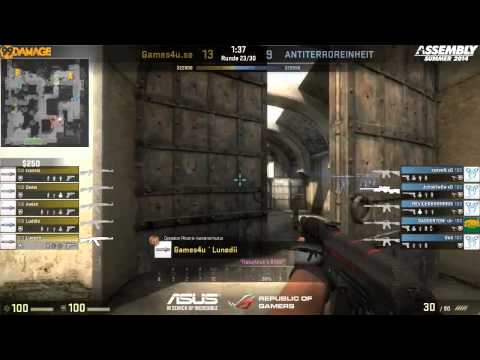 ASUS ROG Summer 2014 - Gruppe C - UB Halbfinale Games4u.se vs. Paranoia eSports (de_dust2)