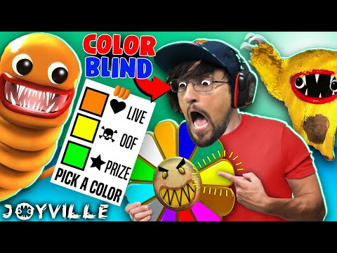 Color Blind Gamer needs help from Kid to beat JOYVILLE GAME (FGTeeV Escape)