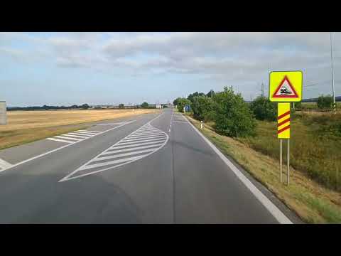 Driving in Slovakia, route 76 - 75 - 51, Kalná nad Hronom - Velky Dur