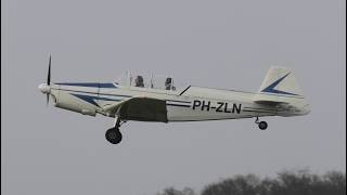 Take-off and very long touch and go - PH-ZLN - Zlin Z-526 - Teuge - EHTE - 07 March 2026