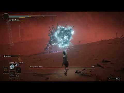 Elden Ring - NG+1 - level 274 - 80 faith 80 int build - Ancient Death Rancor - General Radahn kill
