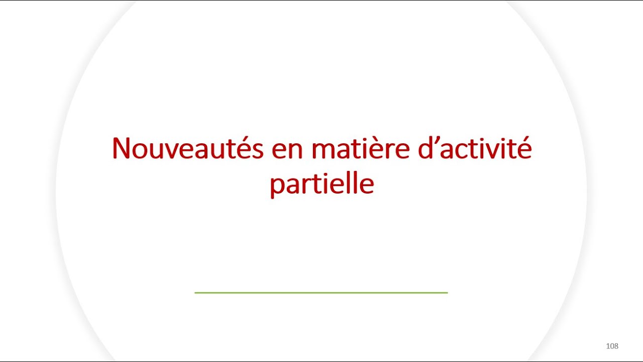 Replay réunion actualité Mai 2022 - Activité partielle