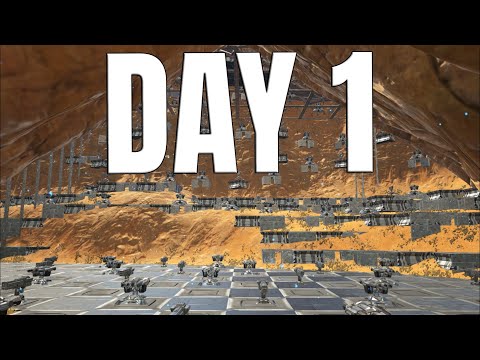 Day 1 Claiming Desert Crack and Defending it | ARK PVP - INX 4MAN