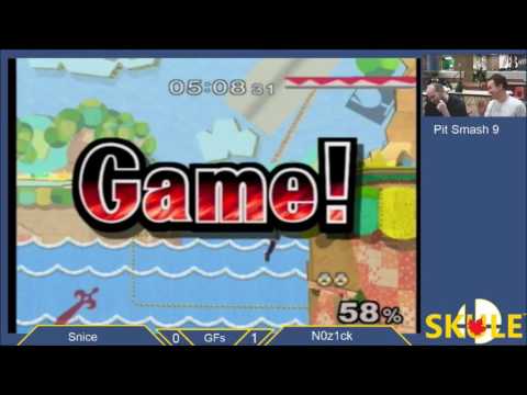 Pit Smash 2.9 Melee GF - N0z1ck(Shiek/Fox) vs Snice(Marth/Falco)