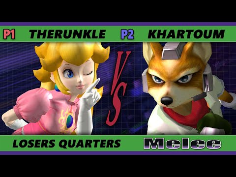 S@X 443 Losers Quarters - Khartoum (Fox) Vs. Therunkle (Peach) Smash Melee - SSBM