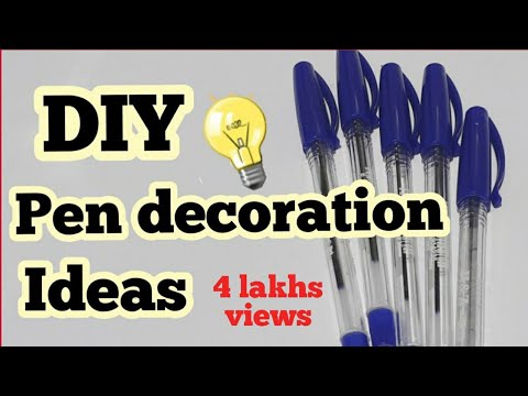 4 Easy DIY Pen Decorations Back to School Supplies | craft Compilation