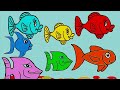 Учим цвета - Развивающий мультик про рыбок 