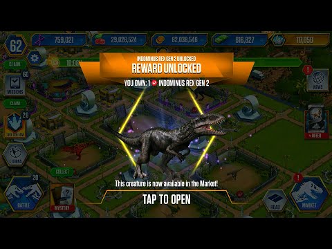 NEW UNLOCK HYBRIDS INDOMINUS REX GEN 2 MAX X3 LEVEL 40 | HT GAME