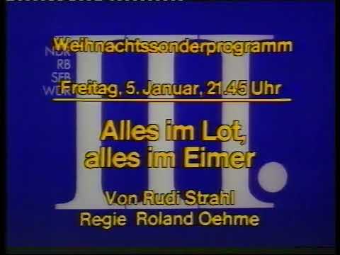1979: Programmhinweistafeln und Ansage (Weihnachtssonderprogramm NDR/RB/SFB/WDR)