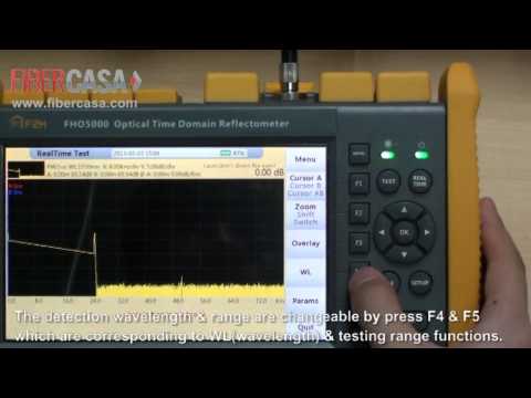 OTDR Operational Guidelines——FHO5000（ water proof, shocking proof &dropping proof function)