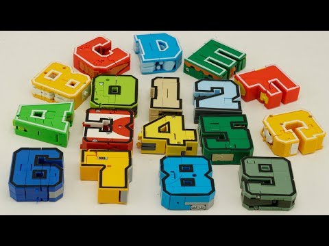 Transformers alphabet number color robot Prime Dinosaur, Dragon, Tank, boat, truck Cars For Kids