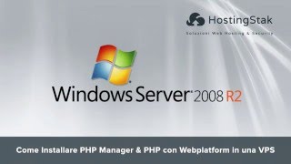 Come Installare PHP Manager & PHP con Webplatform in una VPS Windows