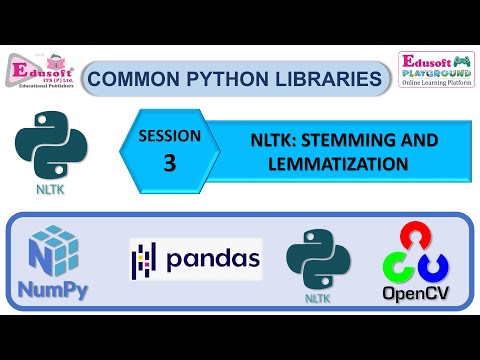 NLTK: SESSION 03 - STEMMING AND LEMMATIZATION