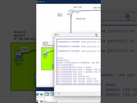 2.How to Configure PAT ? | Basic Mini Project in CISCO Packet Tracer