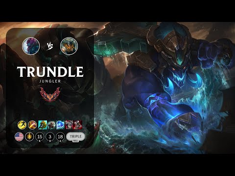 Trundle Jungle vs Olaf - NA Grandmaster Patch 13.1