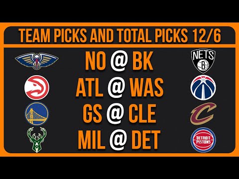 NBA Picks Today 12/6/25 NBA Picks and Predictions NBA Bets Today