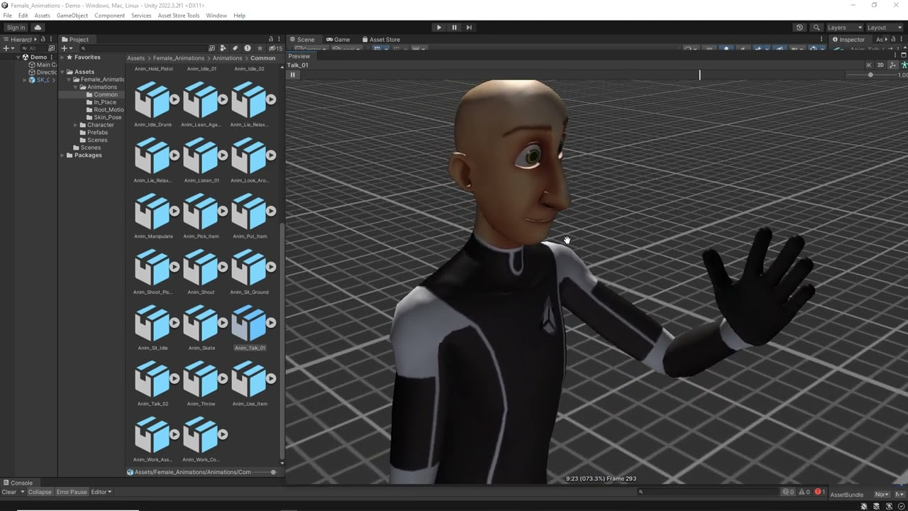 50 Female Animations 3D Model