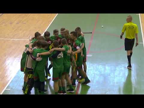 U-14 fināls florbolā Madonā. Komandas FK Madona/Kalsnava pret RTU/Rockets (2018/2019). 2.PERIODS