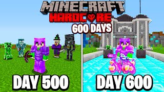 I Survived 600 Days in HARDCORE Minecraft...