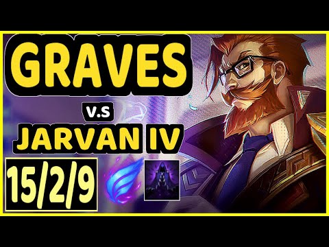 YAMPI (GRAVES) vs JARVAN IV - 15/2/9 KDA JUNGLE GAMEPLAY - BR Ranked GRANDMASTER