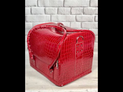 Бьюти кейс, сумка для мастера, саквояж, органайзер для косметики 2700-80 красный - фото 1 - id-p1439338890