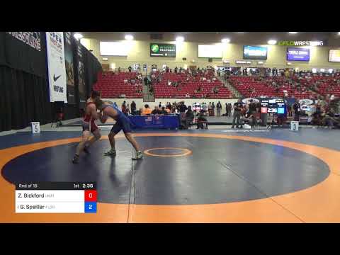 2018 Marine Corps US Open/Senior Men's Greco-Roman 82 Rnd Of 16 - Zackery Bickford (Unat) Vs. Geor