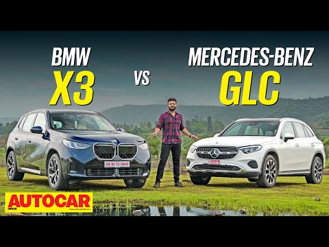 BMW X3 20 vs Mercedes-Benz GLC 300 - New Cool vs Old School | Comparison | Autocar India