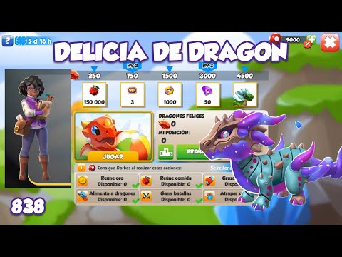 Jugando Delicia de Dragón y el Nuevo Personaje ⭐Dragon Mania Legends 838