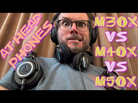 Headphone Shootout! AudioTechnica's ATH-M30x, M40x and M50x