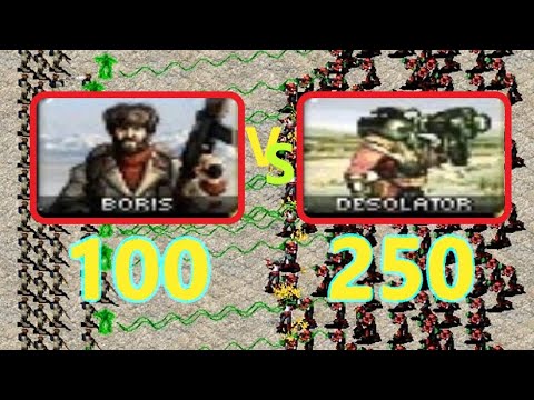Boris vs Desolator - Same Cost - Red Alert 2