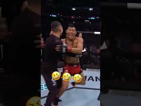 The Leech tossed his entire corner 😅 #UFCLongIsland